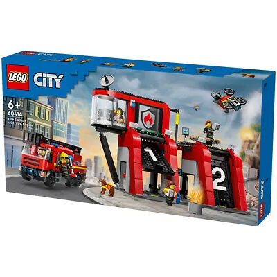 Buy LEGO City Fire Station With Fire Engine 60414 NEW 2024 • 69.99£