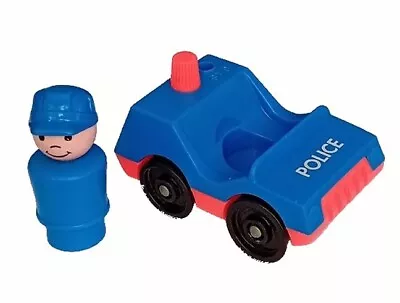 Buy Vintage Fisher Price Little People ~ POLICE CAR And Officer • 9.99£