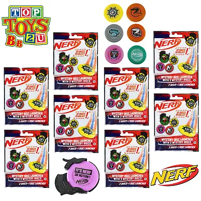 Buy Nerf - Blind Bag Party Favour Sets - Classic Disk Launcher - Pack Of 8 • 16.95£
