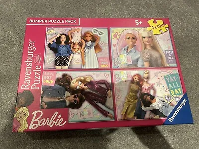 Buy Barbie Bumper Puzzle Pack 4x100 Piece Puzzles Ravensburger Complete • 9.71£
