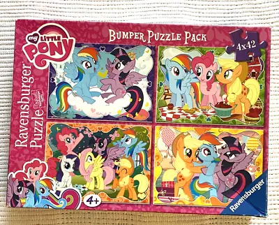 Buy 4x Ravensburger Puzzles MY LITTLE PONY Bumper Jigsaw Pack 💛4 Years +💛 • 2.99£