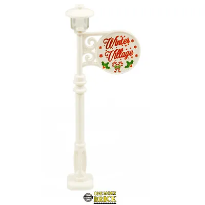 Buy Winter Village Sign | Christmas Xmas Lamp Post | Kit Made With Real LEGO • 5.99£