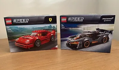 Buy LEGO SPEED CHAMPIONS:Ferrari F40 Competizione(75890) & McLaren Senna(75892) NEW • 39.99£