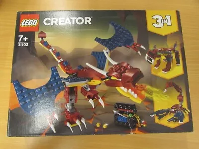 Buy LEGO 31102 CREATOR 3 In 1 Fire Dragon BNIB Retired Set   • 15£