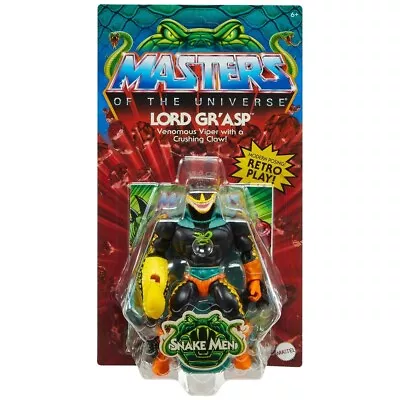 Buy Masters Of The Universe Origins Snake Men Lord Gr'Asp EU BLISTER CARD PRE-ORDER • 40.30£