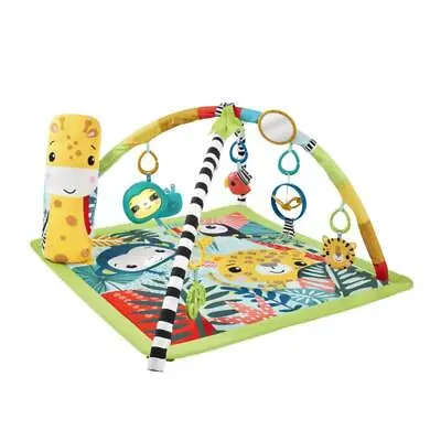 Buy Fisher-Price 3-In-1 Baby & Toddler Gym, Baby Play Mat & Sensory Toys For Tummy T • 88.72£