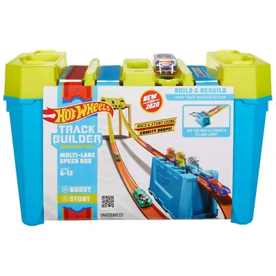Buy Hot Wheels Track Builder Unlimited Multi-Lane Speed Box New Kids Childrens Toys • 24.99£