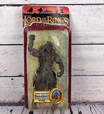 Buy Lord Of The Rings Shagrat Uruk-Hai Toy Biz 6  Figure (Missing Sword & Shield) • 18.99£