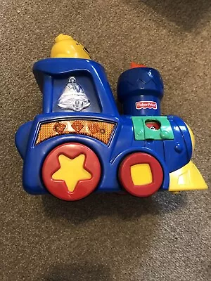 Buy Fisher Price Push And Go Train Toy 2002 Mattel - Train Dog And Cat Sounds Lights • 4£