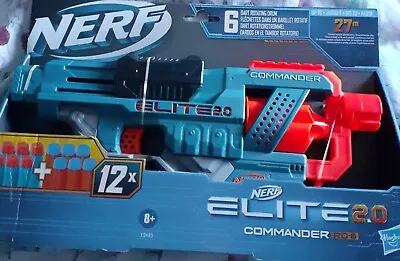 Buy BNWT Nerf Elite 2.0 Commander RD-6 With Extra Darts • 12.99£