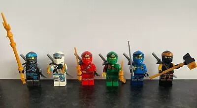 Buy Lego Ninjago Minifigures: Llyod Zane Cole Kai Jay Nya - Armor Robe Suits • 21.99£