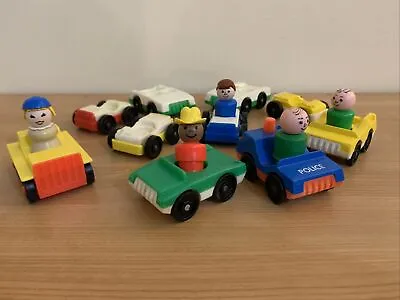 Buy 10 X Vintage 70’s Fisher Price Little People Cars Job Lot Rare Retro Collectible • 17.99£