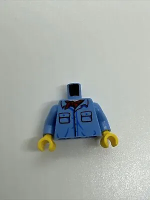 Buy Lego Minifigure Torso Body Male Blue Shirt  • 3£