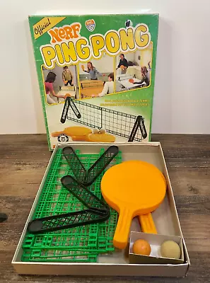 Buy Vintage Nerf Ping Pong Table Game Parker Brothers Missing One Soft Ball • 17.99£