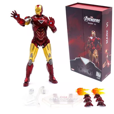 Buy ZD Toys Iron Man 2 MK6 Mark VI Marvel Avengers 7'' Figure Collection Model Gift • 39.99£