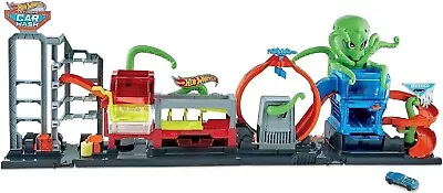 Buy Hot Wheels City Ultimate Octo Car Wash Playset With No-Spill Water Tanks. 120cm • 74.95£