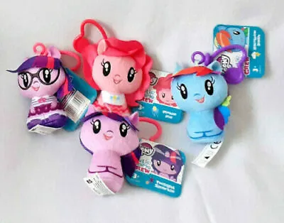 Buy 3 X My Little Pony Cutie Mark Crew Plush Soft Keyring Key Pram Clip BAG BUGGY UK • 14.99£