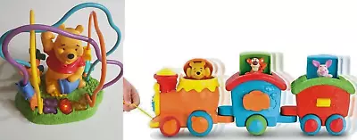 Buy Fisher Price Winnie The Pooh Train Disney Pop Up Toy + Wire Maze Activity Bundle • 8.99£