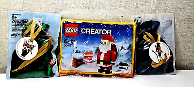 Buy LEGO Creator Christmas 30478 Santa Claus, Nutcracker, Reindeer - Nip • 27.48£