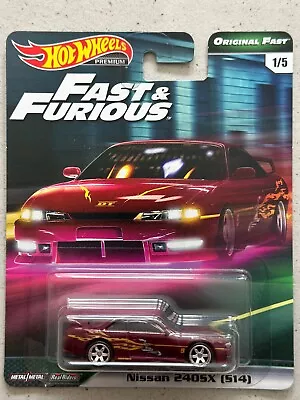 Buy Hot Wheels Premium Fast And Furious NISSAN 240SX S14 Original Fast Letty • 39.99£