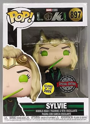 Buy Funko POP #897 Sylvie - Glow - Marvel - Loki With POP Protector • 16.49£