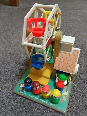 Buy Vintage Fisher Price Ferris Wheel Wooden And Plastic Parts 1966 • 51.99£