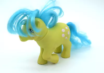 Buy Vintage My Little Pony 1984, YELLOW HORSE WHITE LOLLY POP PATTERN • 11£