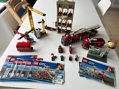Buy LEGO City Fire Station Bundle 60216 & 60214 Plus London Bus • 22£
