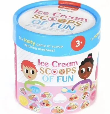 Buy Fisher Price Ice Cream Scoops Of Fun Game Age 3+ Years 2-4 Players Brand New • 6.99£