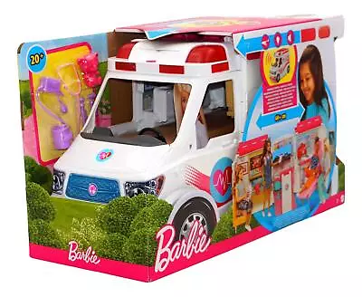 Buy Barbie 2in1 Ambulance Play Set (FRM19) - New & Original Packaging • 62.07£