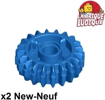 Buy LEGO TECHNIC 2x Gear Gear Gear Gear Gear Gear 20 Tooth Bevel Clutch Blue/blue 35185 NEW • 2.02£