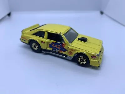 Buy Hot Wheels - Flat Out Olds 442 Yellow Hong Kong Vintage 1978 - Diecast - 1:64 • 7£