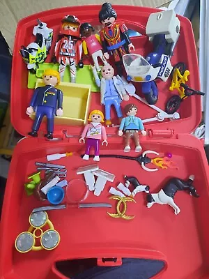 Buy Playmobil Toy Bundle, Figures Animals, Vet, Bikes, Vehicles, Box • 7£
