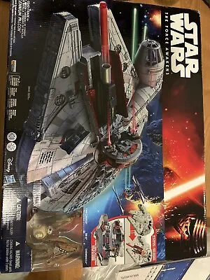 Buy Star Wars The Force Awakens Battle Action Millennium Falcon New Sealed  • 60£