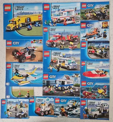 Buy 16x LEGO City Instruction Manual Bundle Job Lot  • 5£