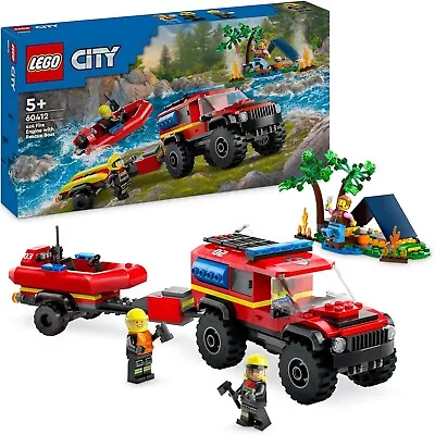 Buy Lego City 60412 4x4 Fire Truck With Rescue Boat - Fast Dispatch • 21.89£
