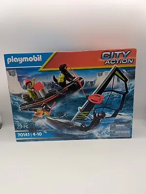 Buy Playmobil City Action 70141 Sea Rescue Water Rescue With Dog Kids Playsets 29pc • 12.45£