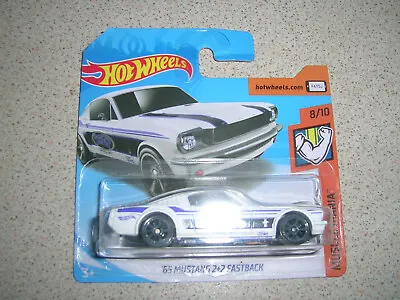 Buy Hot Wheels Muscle Mania '65 Mustang 2+2 Fastback In White Short Card • 5.69£