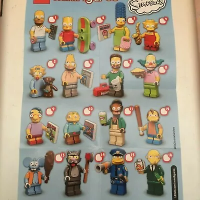 Buy Genuine Lego Minifigures From Simpsons Series 1 Choose The One You Need/new • 6.99£