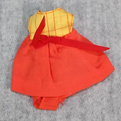 Buy BARBIE MATTEL ALL Vintage 1960s Doll Orange Yellow Dress Only • 20.43£