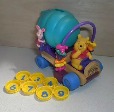 Buy 2000 Mattel Disney Winnie The Pooh Heavy Wood Plastic Car Talking 10  Toy • 10.95£