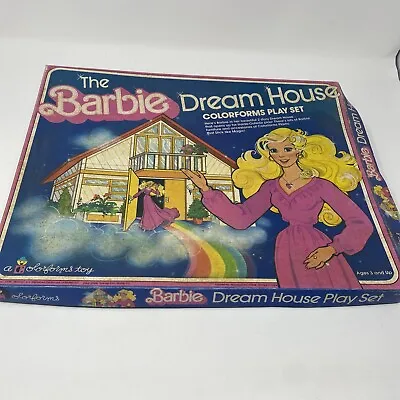 Buy VTG 1979 BARBIE DREAM HOUSE COLORFORMS PLAY SET PEEL STICK TOY 99% Complete • 18.99£