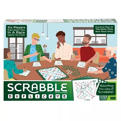 Buy Mattel - Scrabble Duplicate Board Game - 2-6 Players - Family Or Adult Fun Night • 3£