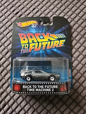 Buy Hot Wheels Back To The Future 2 New Card 50th Retro Entertainment DeLorean • 30£