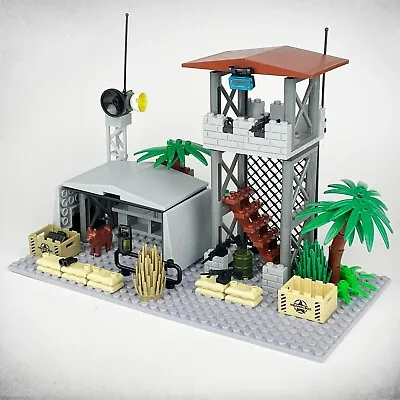 Buy Military Base Bunker Tower Army Building Blocks Minifigures WWII Scene Weapons • 8.95£