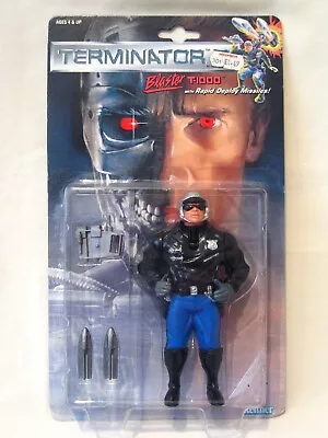 Buy Blaster T-1000 Terminator 2 Figure New On Card Vintage 1992 Kenner • 34.99£