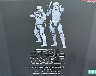 Buy Authentic Kotobukiya Star Wars First Order Stormtrooper Figures Boxed 1/10 Scale • 135.95£