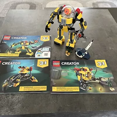 Buy LEGO 31090 CREATOR Underwater Robot 3 In 1 100% Complete With Instructions • 17.95£