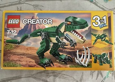 Buy Lego Mighty Dinosaurs 31058 3 In 1 Creator For Ages 7-12 Brand New Unopened • 5£