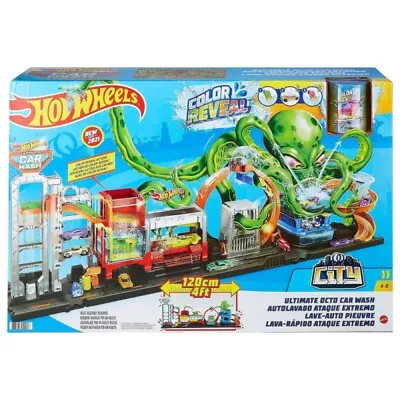 Buy Mattel Hot Wheels Color Reveal Ultimate Octo Car Wash Playset & Vehicle Playset • 80.89£